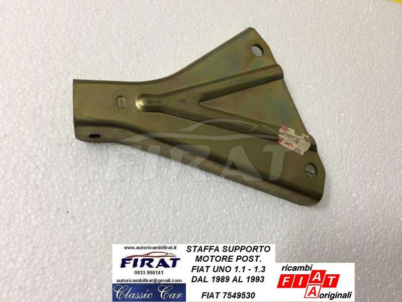 STAFFA SUPPORTO MOTORE POST. FIAT UNO 1.1 - 1.3(7549530)